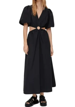 QS designed by Zweiteiliges Popeline-Kleid schwarz S13  2126833
