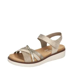 remonte Damen Riemchensandalen silber-metallic D2058-90