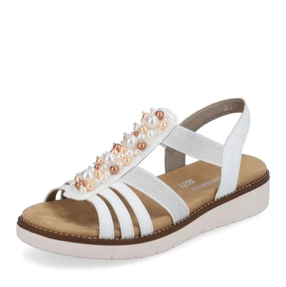 Remonte Damen Riemchensandalen edelweiß S13 D2047-80