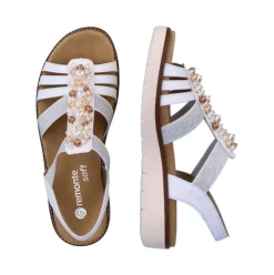 Remonte Damen Riemchensandalen edelweiß S13 D2047-80