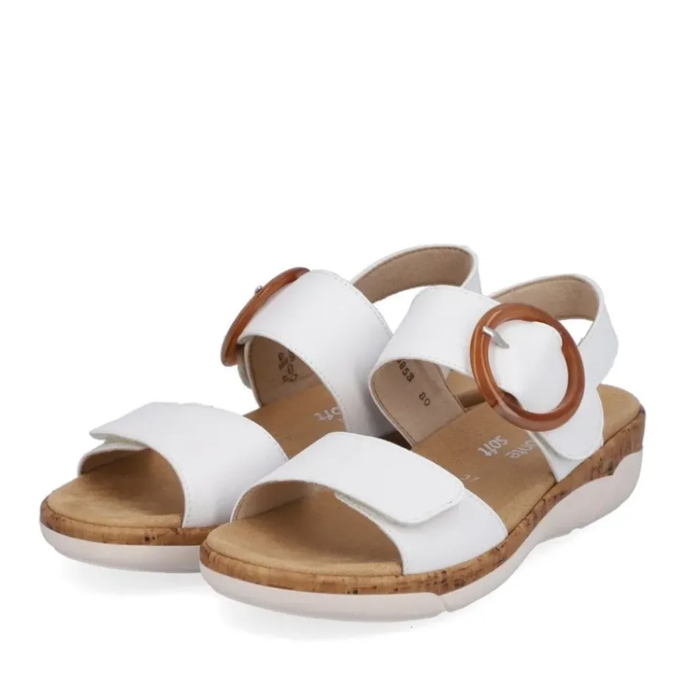 Remonte Damen Riemchensandalen edelweiß S13 R6853-80