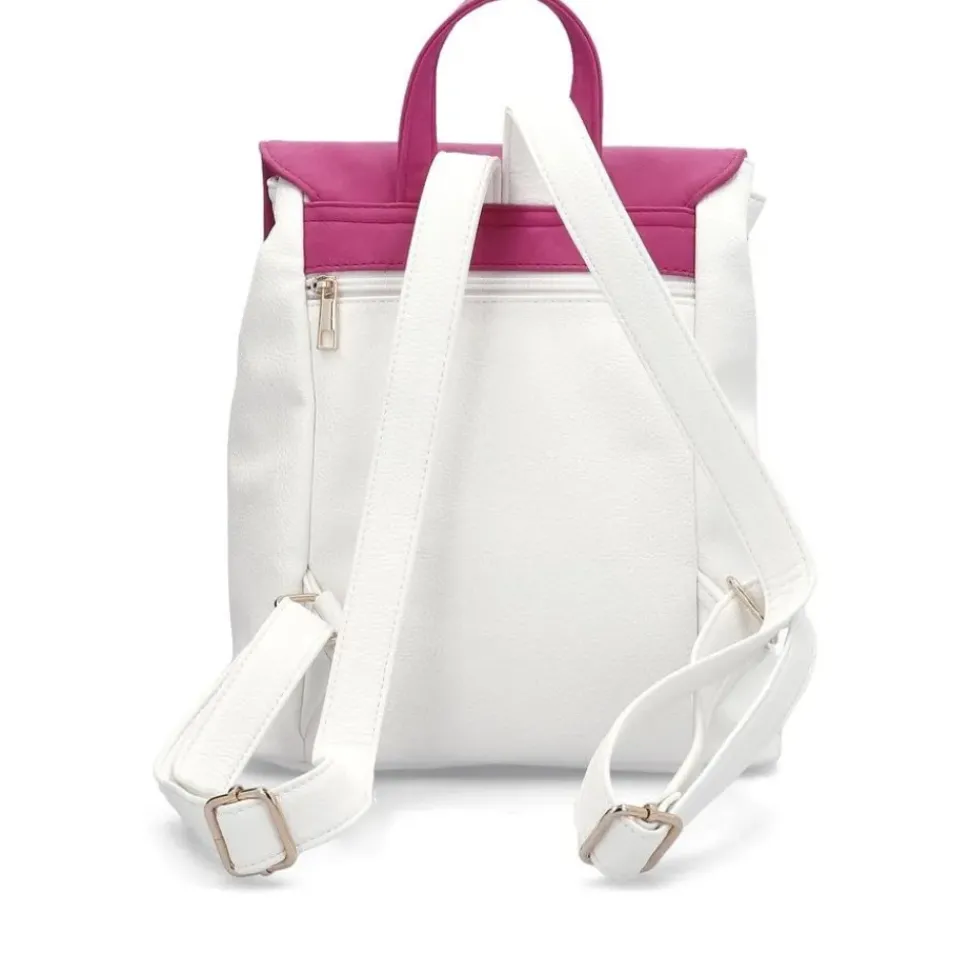 Remonte Damen Rucksack weiß pink S14 Q0526-80