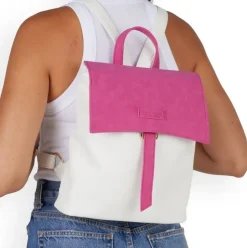 Remonte Damen Rucksack weiß pink S14 Q0526-80