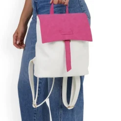 Remonte Damen Rucksack weiß pink S14 Q0526-80