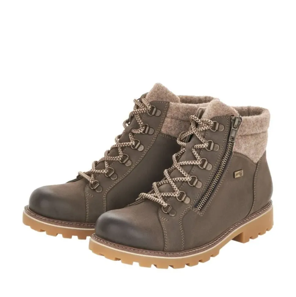 Remonte Damen Schnürboots Schnürstiefelette TEX- Membran robust braun S22 D7478-45