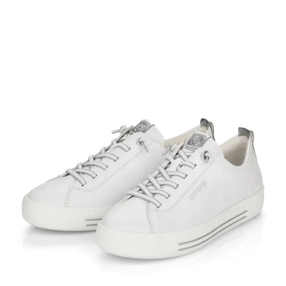 Remonte Damen Sneaker Leder Wechselfußbett weiß S14 D0913-80