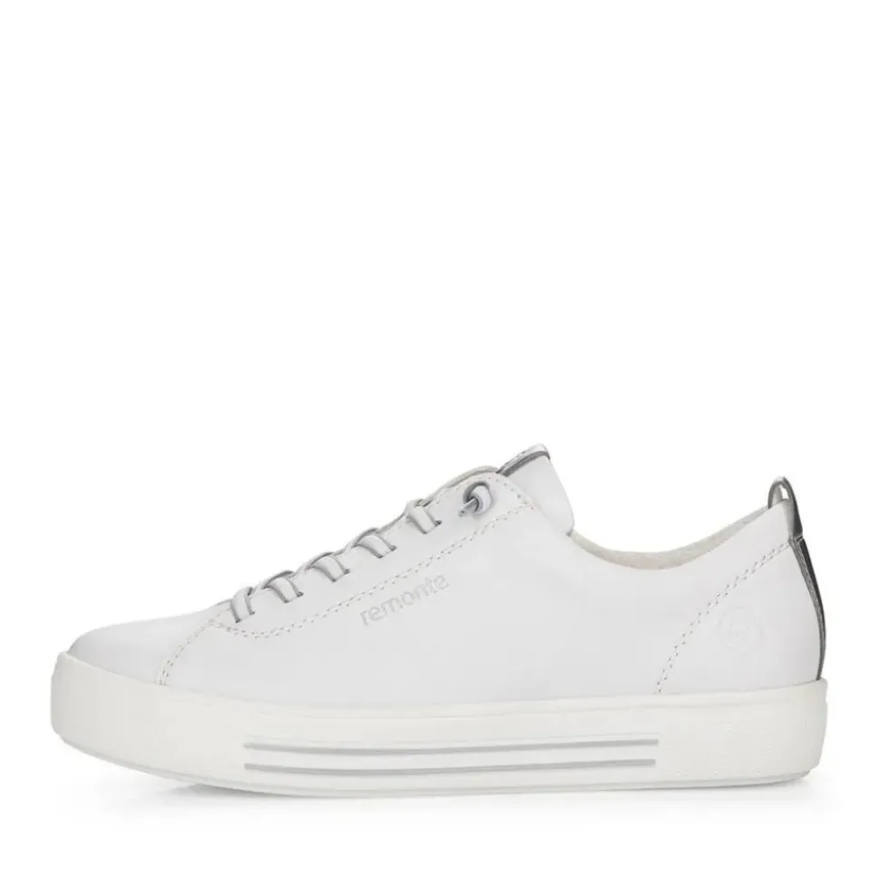 Remonte Damen Sneaker Leder Wechselfußbett weiß S14 D0913-80