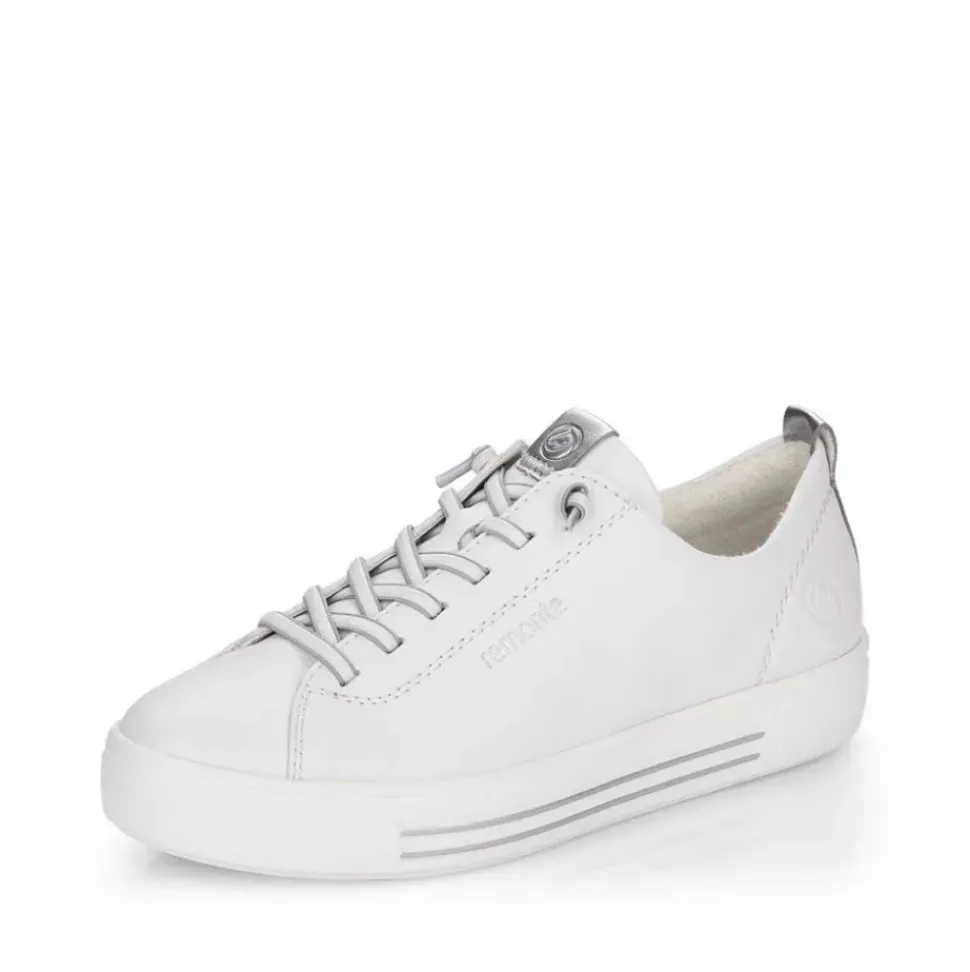 Remonte Damen Sneaker Leder Wechselfußbett weiß S14 D0913-80