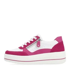 Remonte Sneaker Leder Reißverschluss pink fuchsia S14 D1C00-81