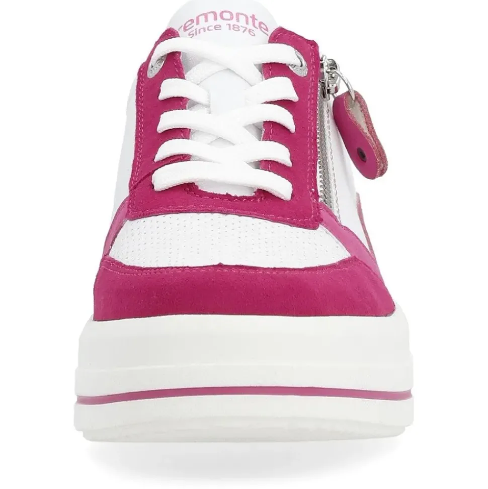 Remonte Sneaker Leder Reißverschluss pink fuchsia S14 D1C00-81