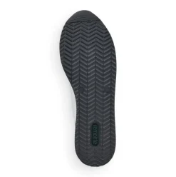 Remonte Sneaker Schnürer Leder Reißverschluss weiss kombi softfoam D1312-80