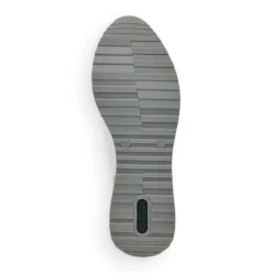 Remonte Sneaker Schnürer Leder blau kombi softfoam Wechselfußbett R2527-15
