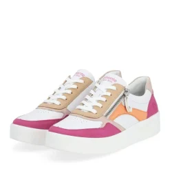 Remonte Sneaker Wechselfußbett weiß pink orange S14 D0J01-84