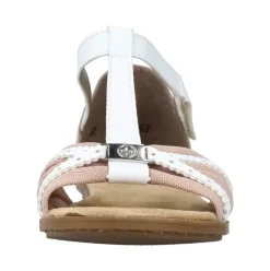 Rieker Antistress Damen Riemchensandalette Fersenkappe rosa S12 64250-92