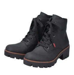 Rieker Antistress Damen Schnürstiefel Schnürboot schwarz S22 79240-00