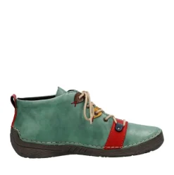 Rieker Antistress Damen Schnürschuh mehrfarbige Ösen grün S23  52507-52