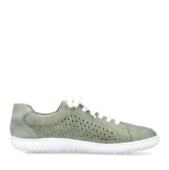 Rieker Antistress Damen Schnürschuh Sneaker Leder Lochmuster Reißverschluss grün S13 52824-52