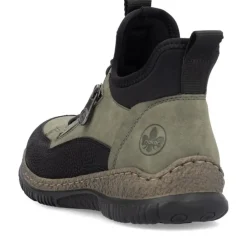 Rieker Antistress Damen Slipper High  Schnellschnürung grün S24 N32G3-54