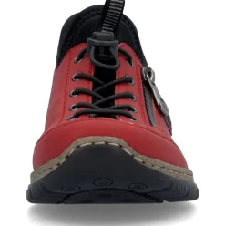 Rieker Antistress Damen Slipper Schnellschnürung rot S24 N3267-33