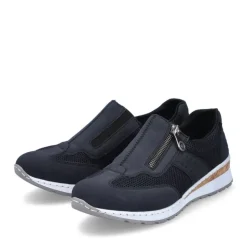 Rieker Antistress Damen Slipper Keilabsatz blau S13 54474-14