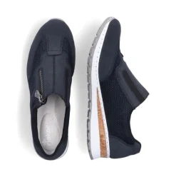 Rieker Antistress Damen Slipper Keilabsatz blau S13 54474-14