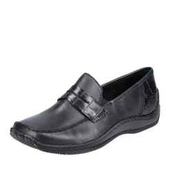 Rieker Antistress Damen Slipper Schlupfschuh Leder schwarz S22  L1752-00