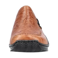 Rieker Antistress Damen Slipper Schlupfschuh Leder braun S22 L1750-22