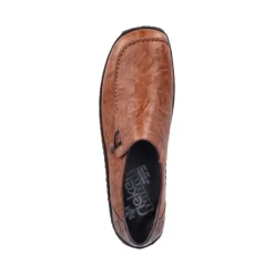 Rieker Antistress Damen Slipper Schlupfschuh Leder braun S22 L1750-22