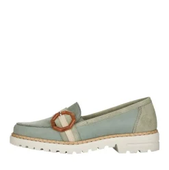Rieker Antistress Damen Slipper Loafer grün S12 54864-52