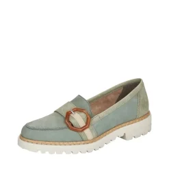 Rieker Antistress Damen Slipper Loafer grün S12 54864-52