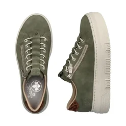 Rieker Antistress Damen Sneaker Plateau- Sohle grün S13 M1952-52
