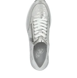 Rieker Antistress Damen Sneaker Keilabsatz Wechselfußbett grau S14 N4316-90