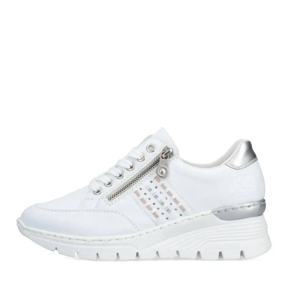 Rieker Antistress Damen Sneaker Keilabsatz weiß S13 N8321-80