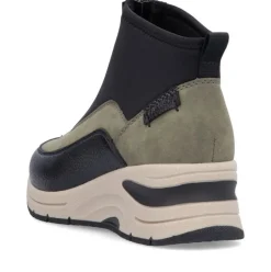 Rieker Antistress Damen Stiefelette Keilabsatz grün S24 N9362-54