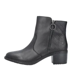 Rieker Antistress Damen Stiefelette Leder komfortweite schwarz S23  70150-00