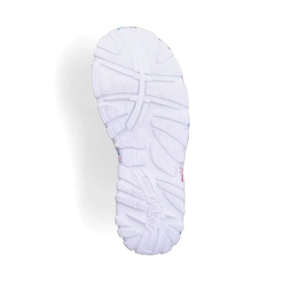 Rieker Antistress Damen Trekkingsandale ultraleicht Gummibänder gelb S13 67898-68