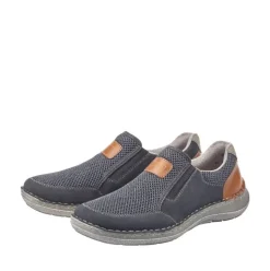 Rieker Antistress Herren Schlupfschuh Slipper blau S12 03053-14
