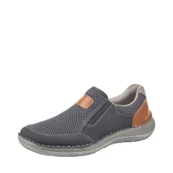 Rieker Antistress Herren Schlupfschuh Slipper blau S12 03053-14