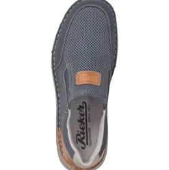 Rieker Antistress Herren Schlupfschuh Slipper blau S12 03053-14