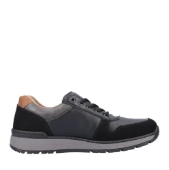 Rieker Antistress Herren Schnürhalbschuh Sneaker Wechselfußbett schwarz S22 B9050-00