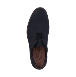 Rieker Antistress Herren Schnürschuh klassisch strukturiertes Obermaterial schwarz S22 14614-00
