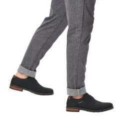 Rieker Antistress Herren Schnürschuh klassisch strukturiertes Obermaterial schwarz S22 14614-00