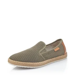 Rieker Antistress Herren Slipper Textil grün S13 B5276-54