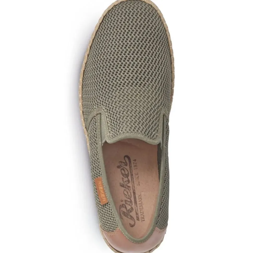 Rieker Antistress Herren Slipper Textil grün S13 B5276-54