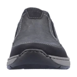 Rieker Antistress Herren Slipper Schlupfschuh Extraweite Wechselfußbett schwarz S23 14362-00