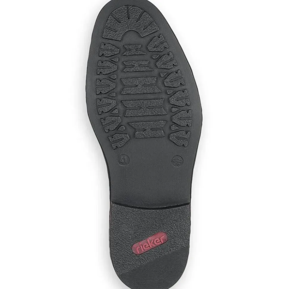 Rieker Antistress Herren Slipper Leder klassisch schwarz S13 17659-00