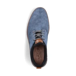 Rieker Antistress Herren Slipper Lochmuster blau S13 14450-14