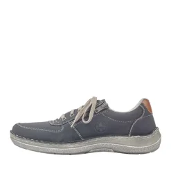 Rieker Antistress Herren Sneaker Halbschuh  blau S12 03030-14
