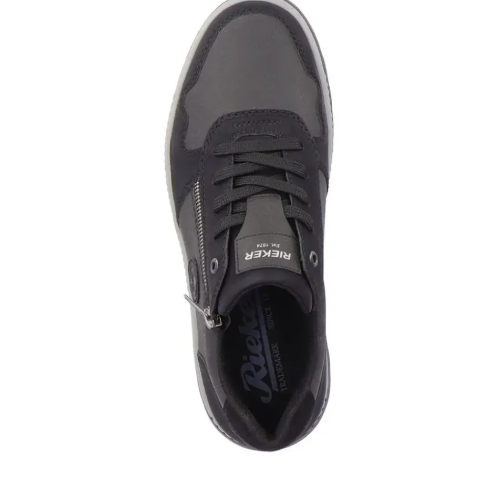 Rieker Antistress Herren Sneaker Schnürschuh Extraweite schwarz S23 37029-00