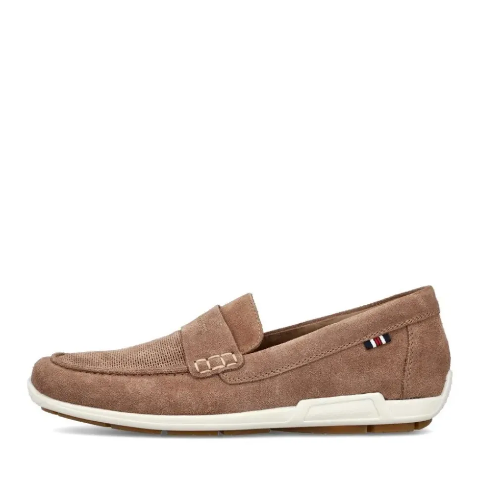 Rieker Antistress Slipper Rauleder beige S13 09050-64